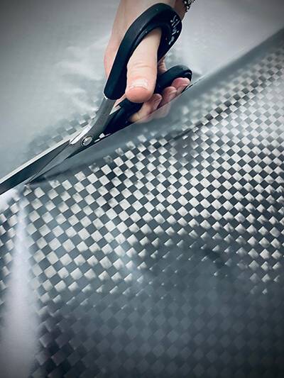 i+D DEPARTMENT Thermoplastic carbon fabric Blackfabric